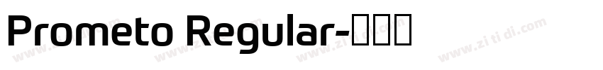 Prometo Regular字体转换